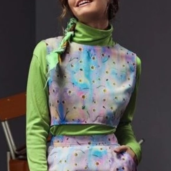 NWT PHOZOHO Floral Print Top Without Tee - Picture 4 of 9